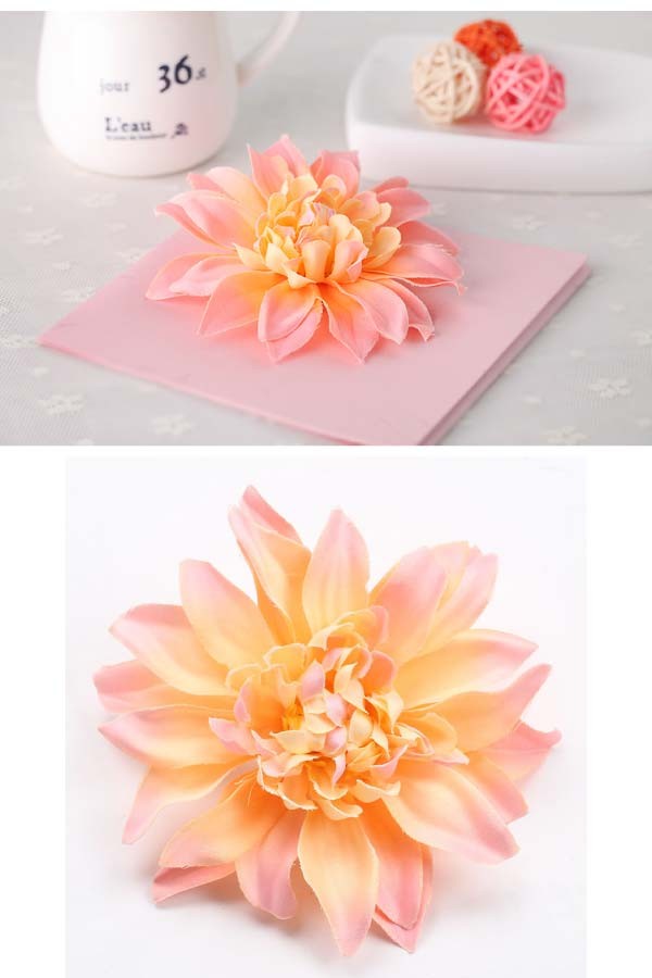 造花ヘアクリップダリア