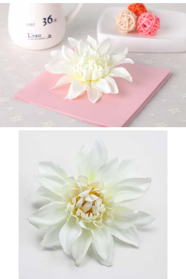 造花ヘアクリップダリア