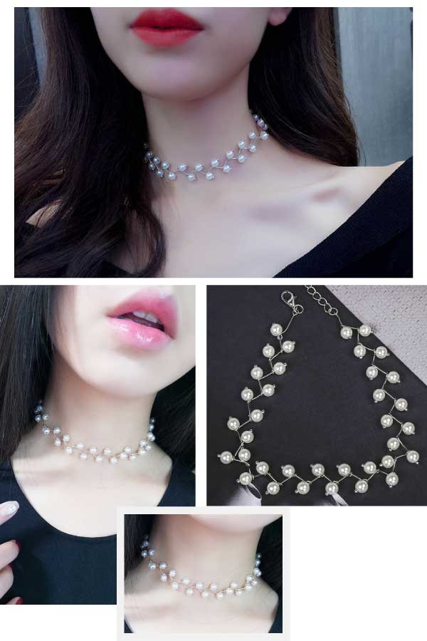 パールチェーンチョーカー