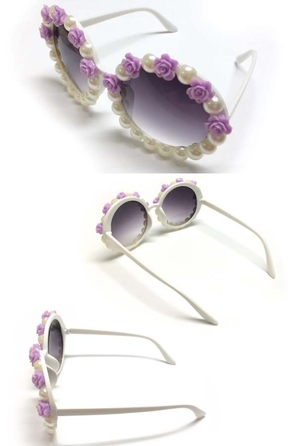 デコフレームサングラス