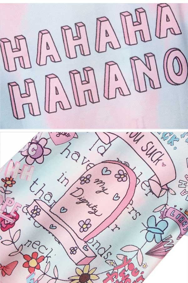 Tシャツ タイダイ ピンク&スカイブルー