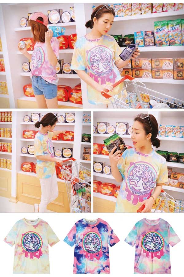 ゆめかわいい Tシャツ ユニコーン A