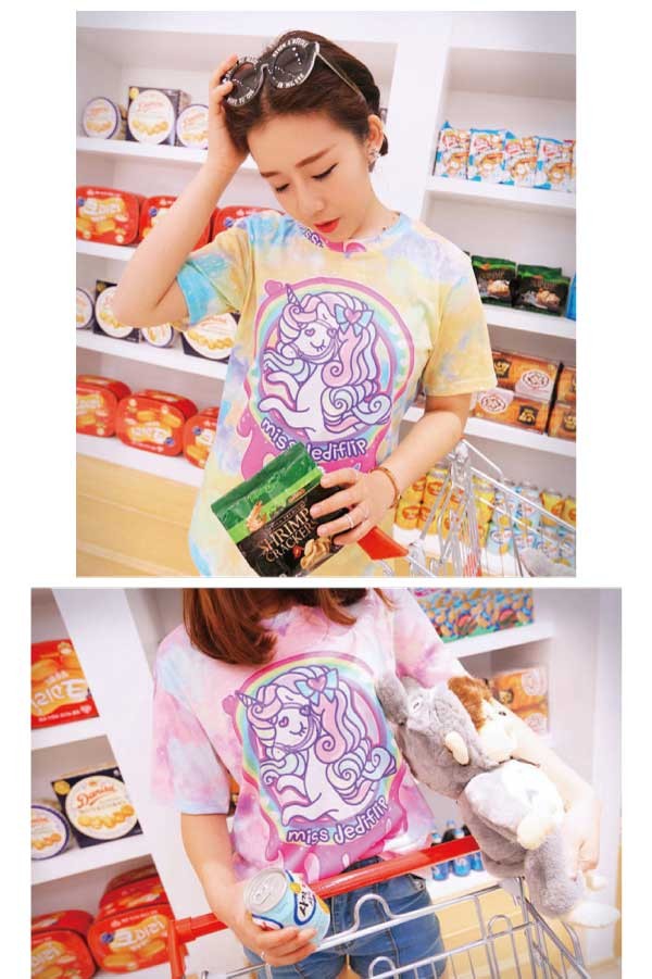 ゆめかわいい Tシャツ ユニコーン A