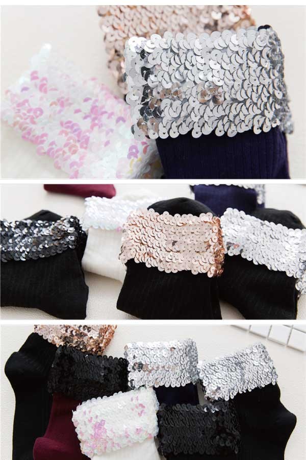 スパンコール アンクル ショートソックス