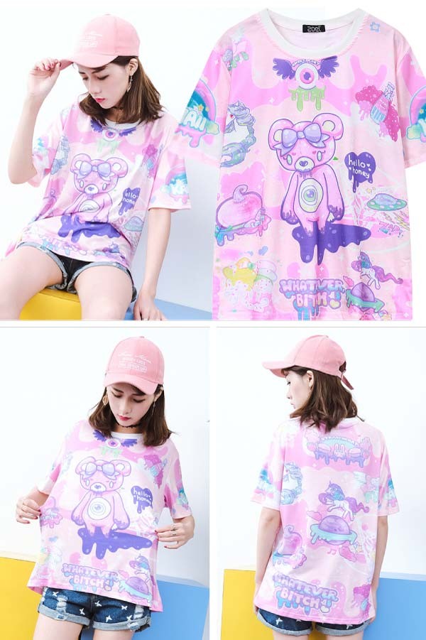 カラフルTシャツクマ