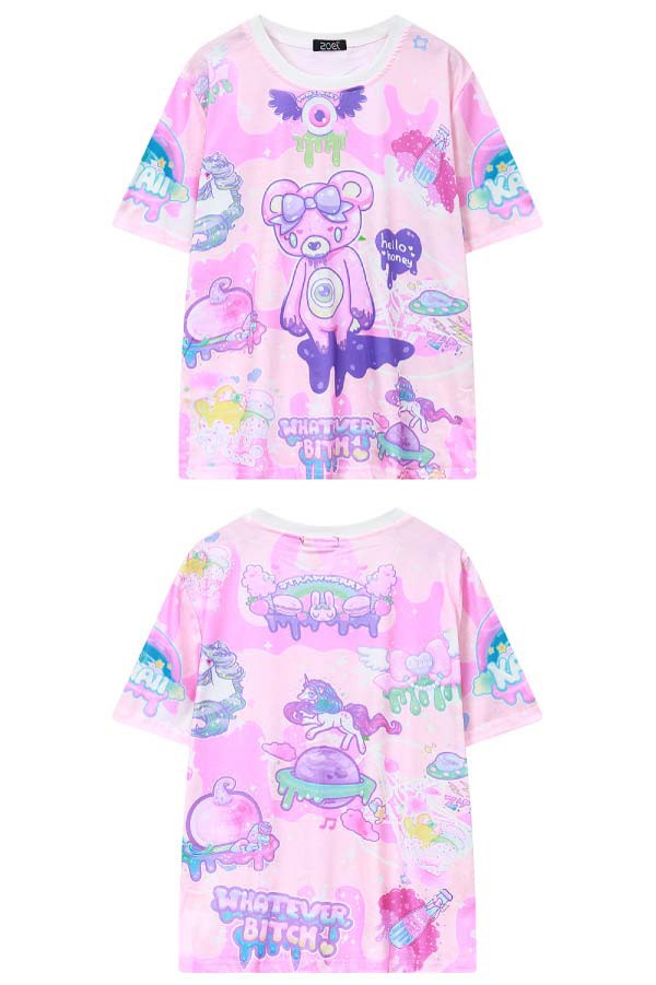 カラフルTシャツクマ