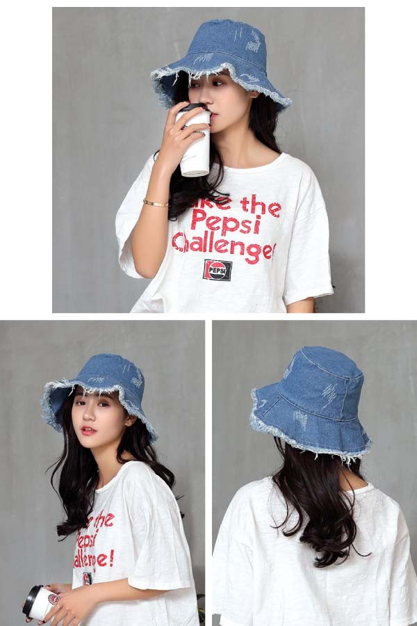 デニムバケットハット