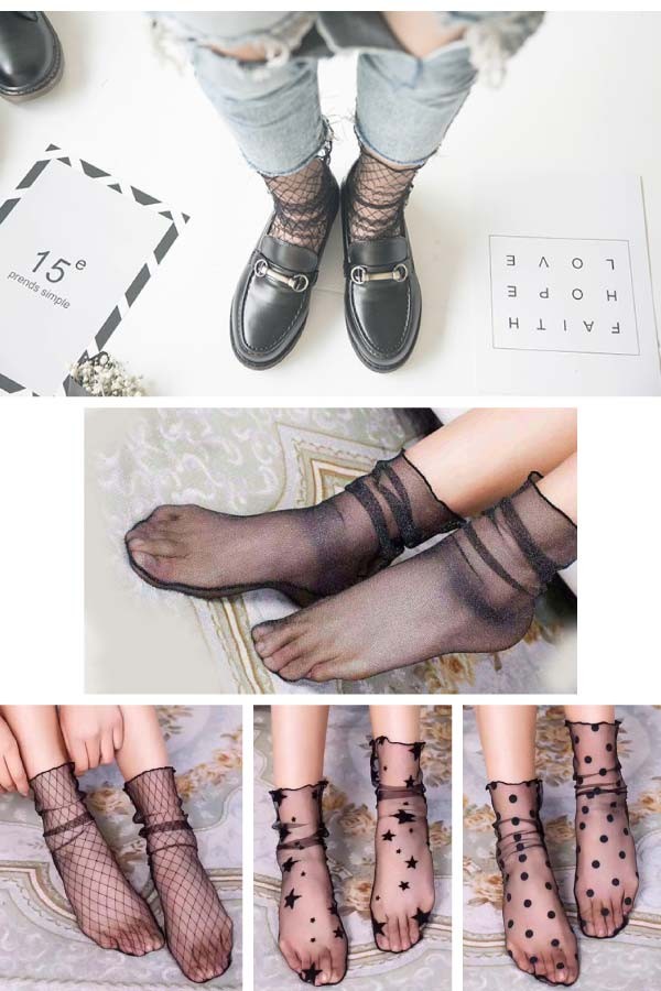 シースルー靴下
