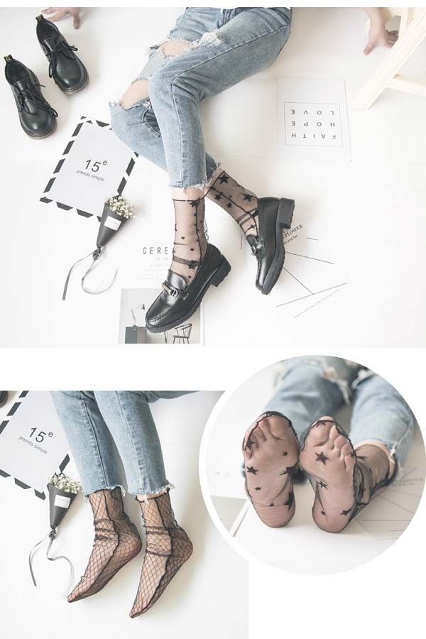 シースルー靴下