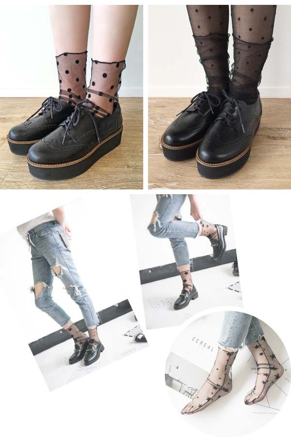 シースルー靴下