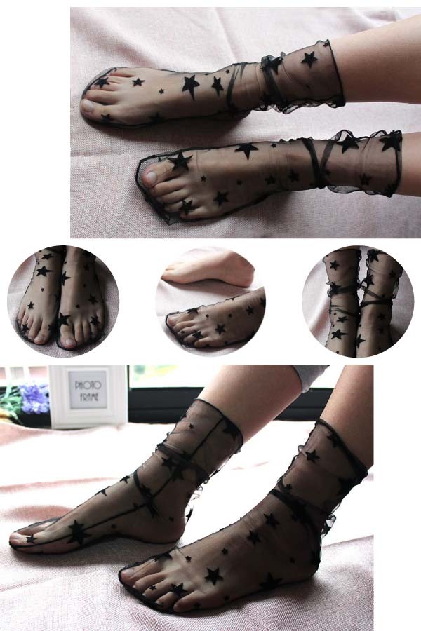 シースルー靴下