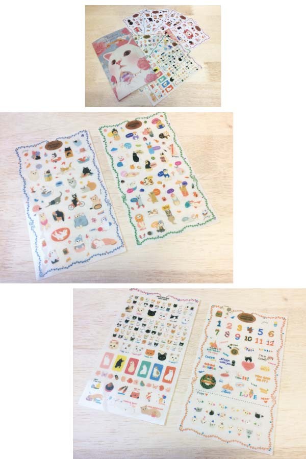 猫がかわいいシールブック