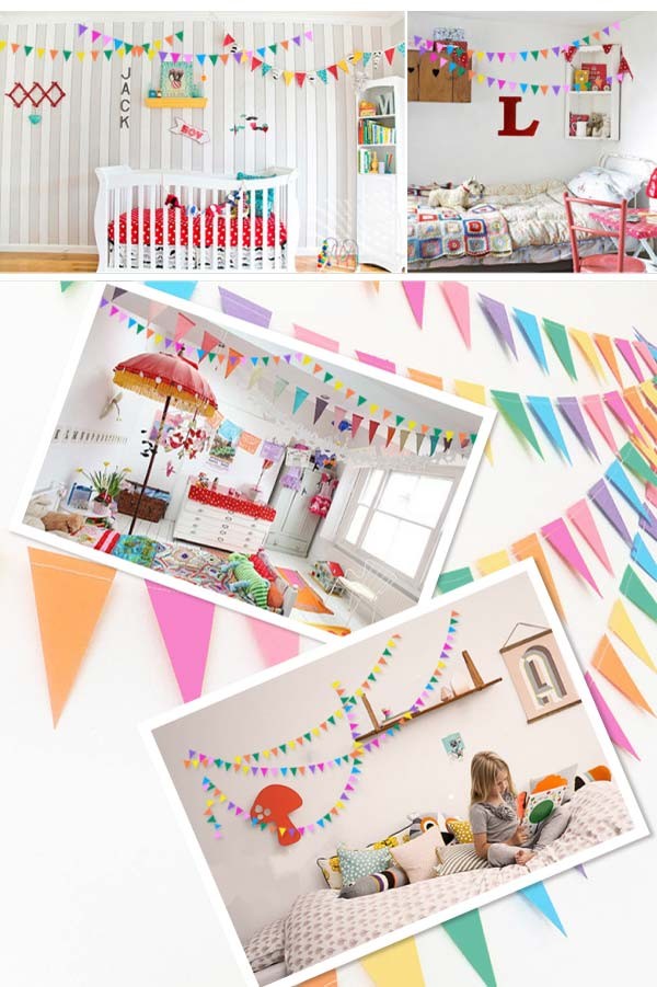 カラフル三角ガーランド