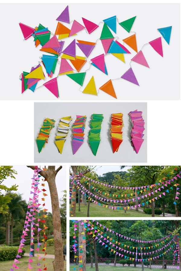 カラフル三角ガーランド