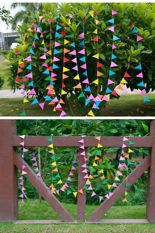 カラフル三角ガーランド