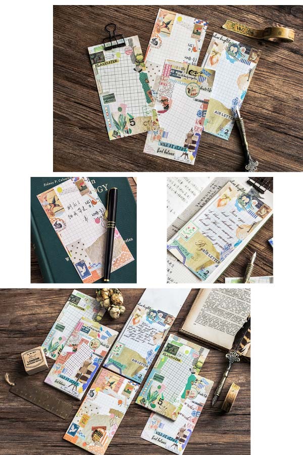 レトロ柄メモパッド