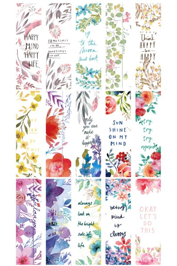 花柄 メッセージカード