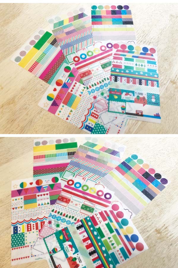 ケジュール 手帳 シール