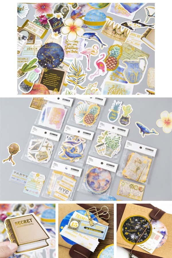 箔押しフレークシール