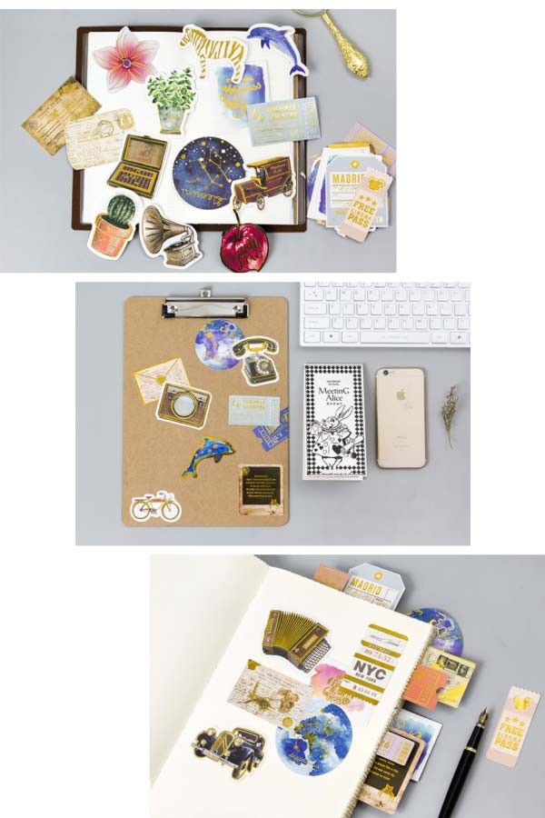 箔押しフレークシール