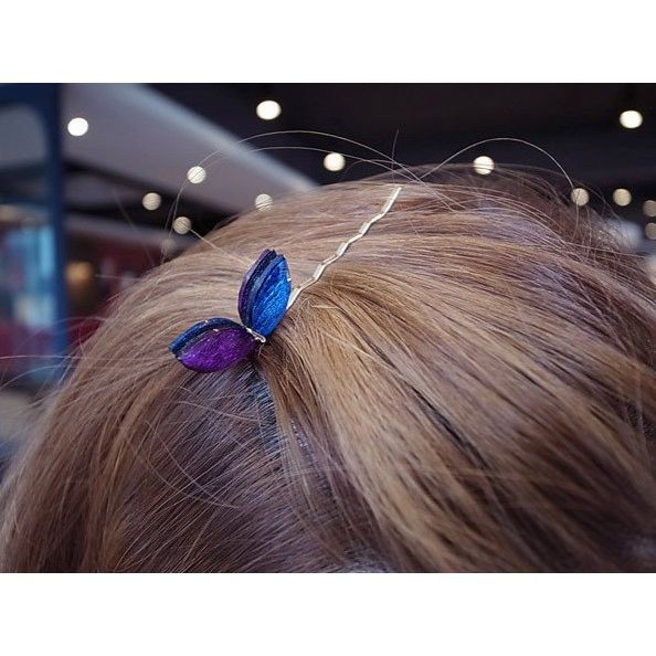 クリスタルリボンヘアピン