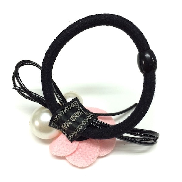 ローズパールリボンヘアゴム