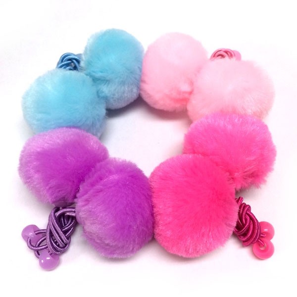 ポンポンヘアゴム