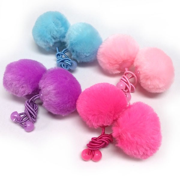 ポンポンヘアゴム