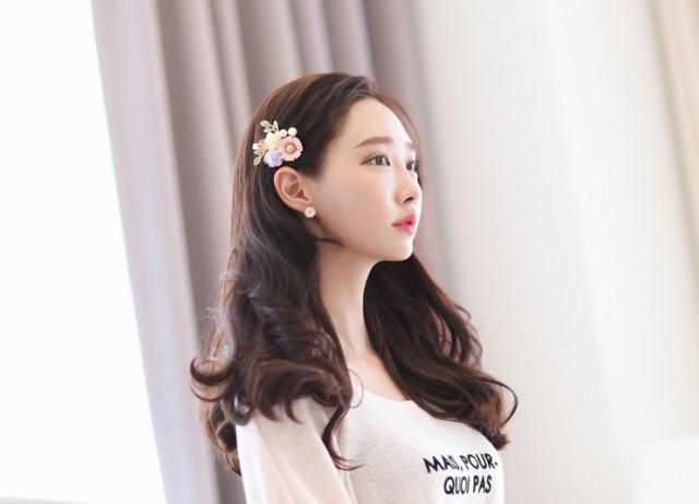 フラワーメタルヘアクリップ