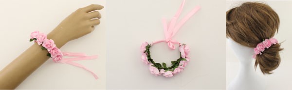 造花 ブレスレット♪