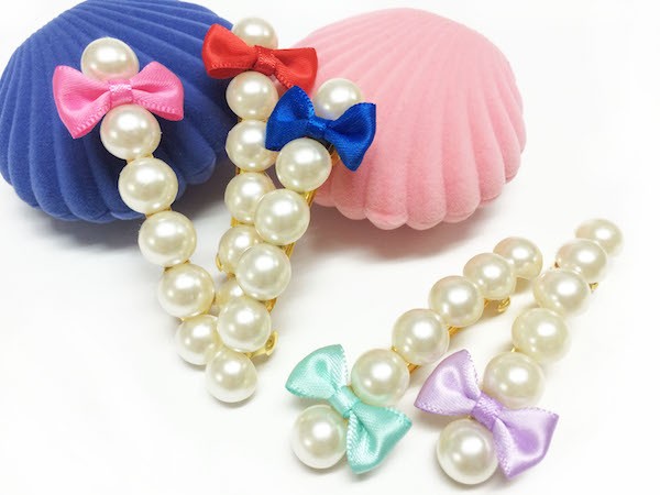 パールリボンバレッタ 