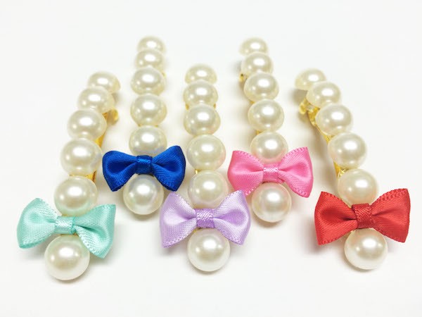 パールリボンバレッタ 