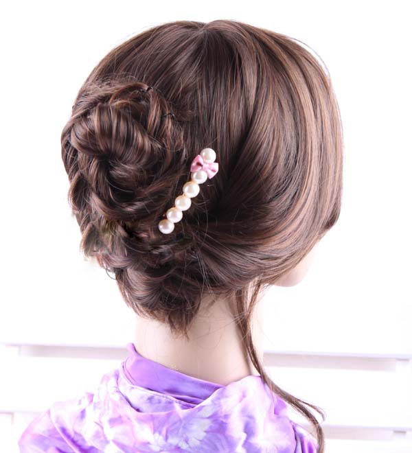 パールリボンバレッタ 