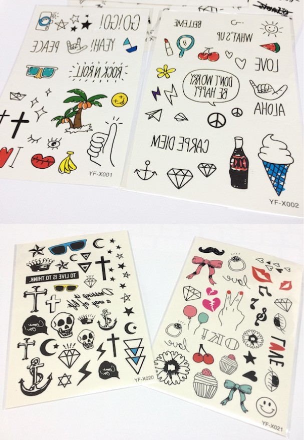 Tattooシール 落書き風 アイコン 