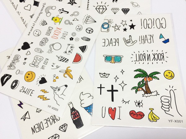Tattooシール 落書き風 アイコン 