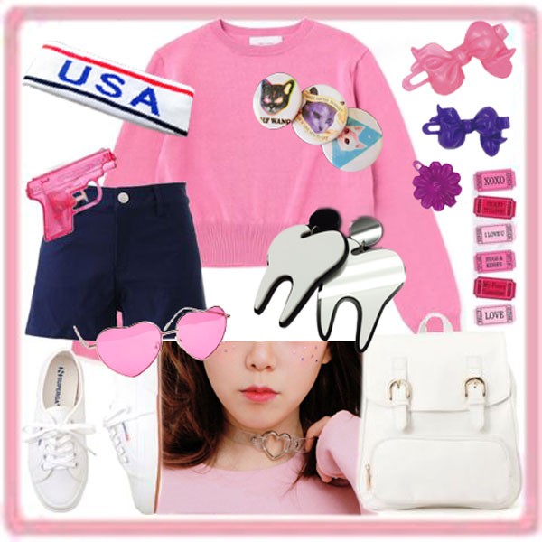 ハート型 メタルフレーム サングラス 