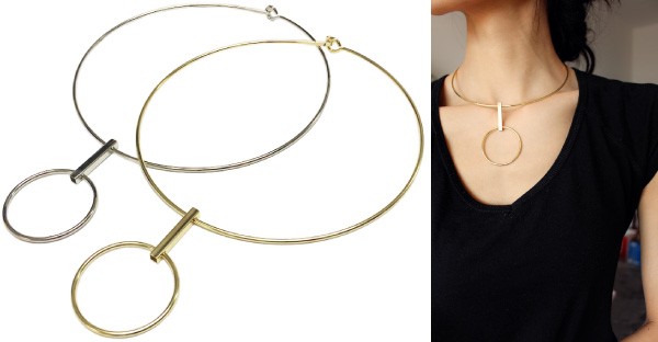 大人シックなデザイン♪ モダンテイスト メタルチョーカー