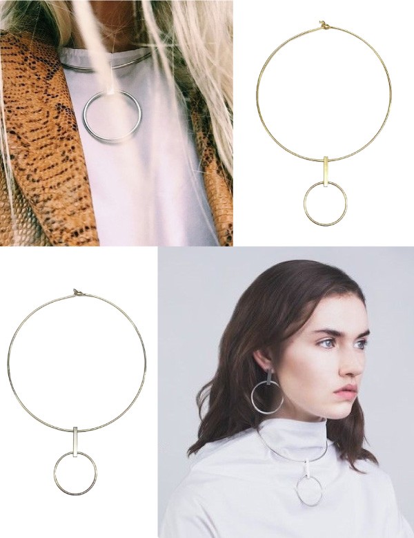 大人シックなデザイン♪ モダンテイスト メタルチョーカー