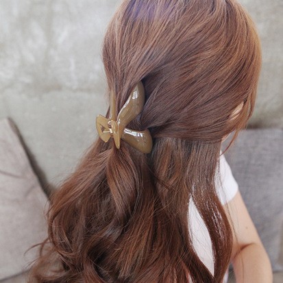 優しい色合いのバンスクリップ 