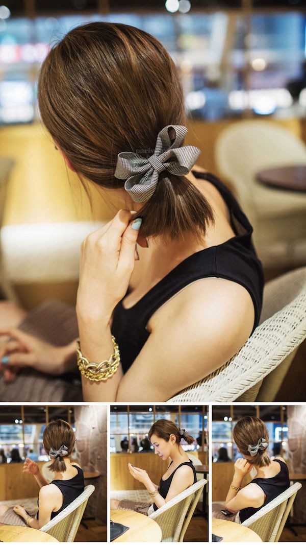 立体的なリボンがお洒落なヘアゴム♪