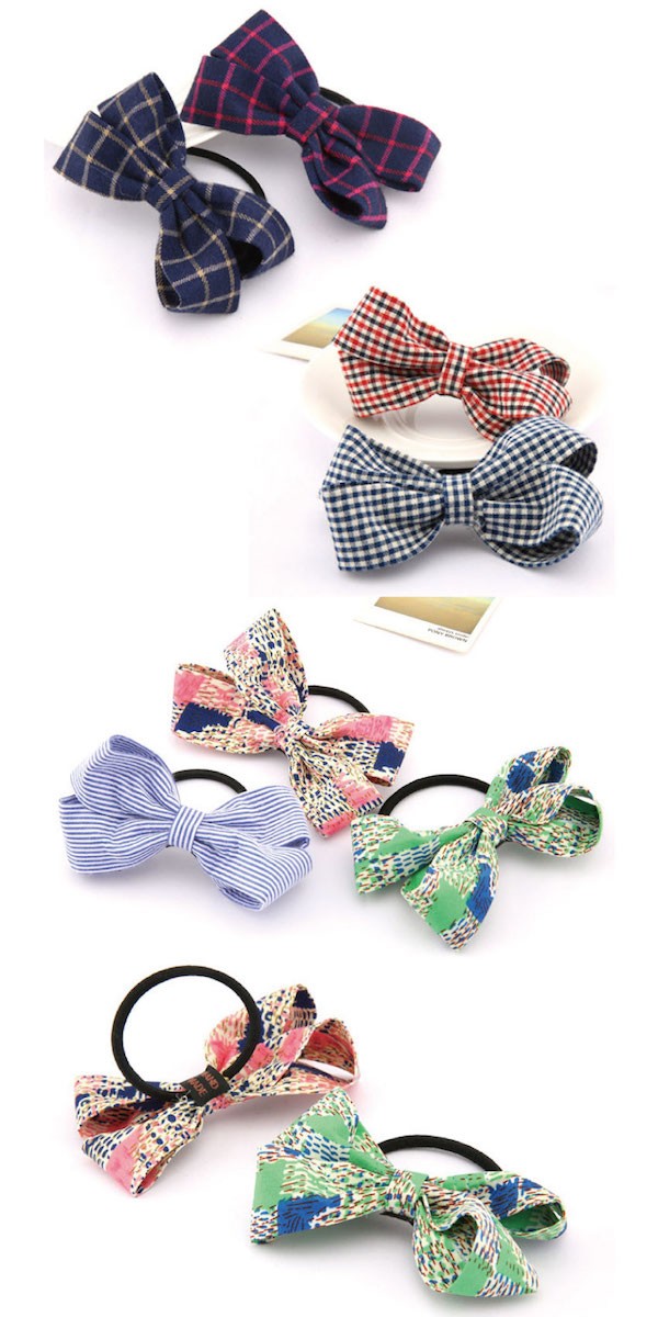 立体的なリボンがお洒落なヘアゴム♪