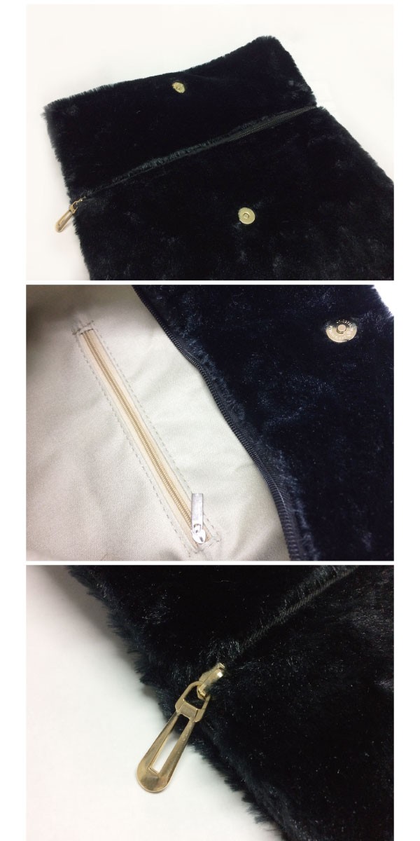 モコモコボアのクラッチバッグ♪