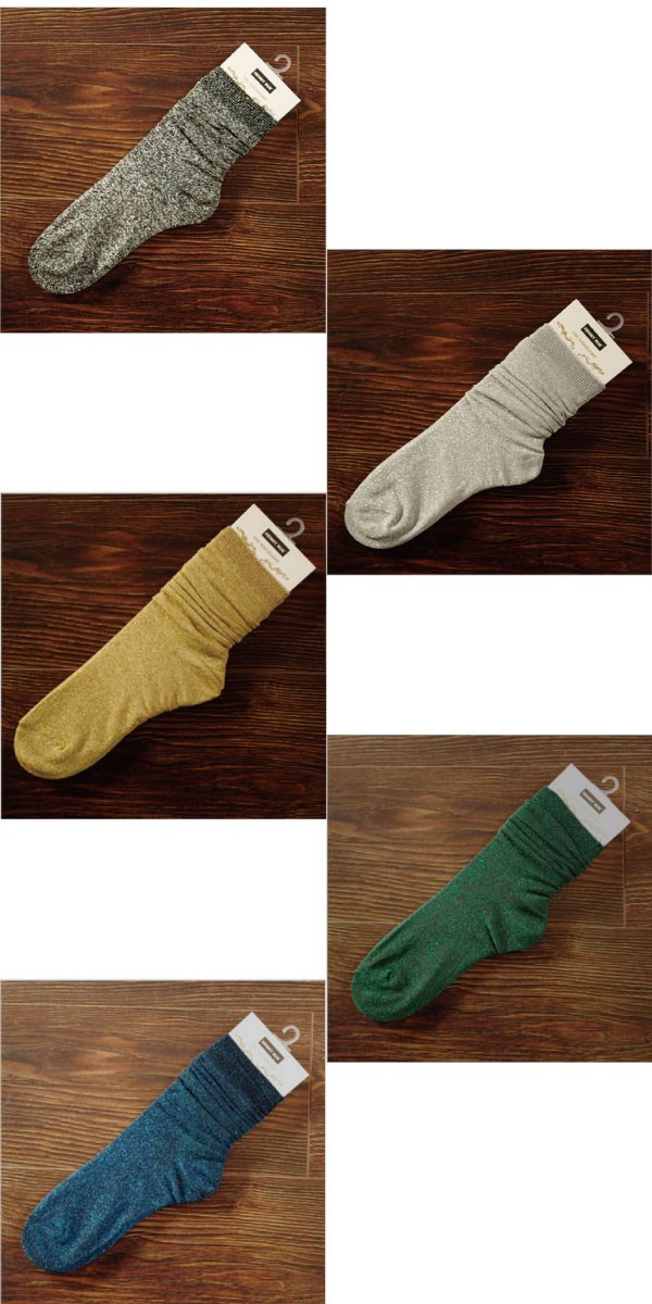 キラキララメが大人お洒落なショートソックス♪