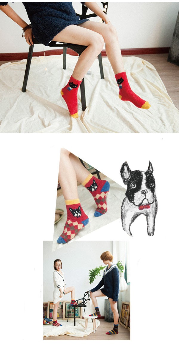 フワモコあったか♪アニマルルームソックス