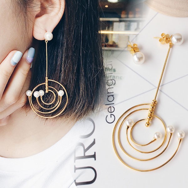 太陽系アシメバックキャッチピアス