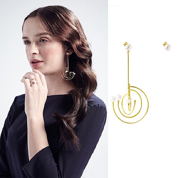 太陽系アシメバックキャッチピアス