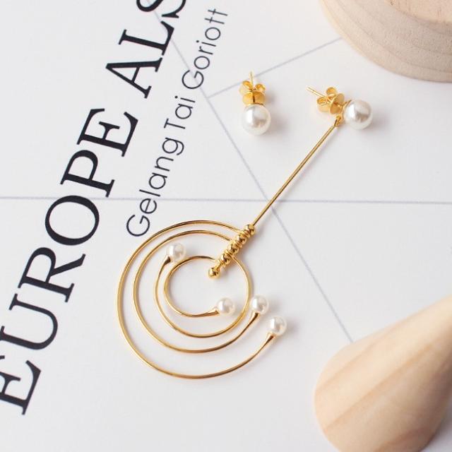 太陽系アシメバックキャッチピアス