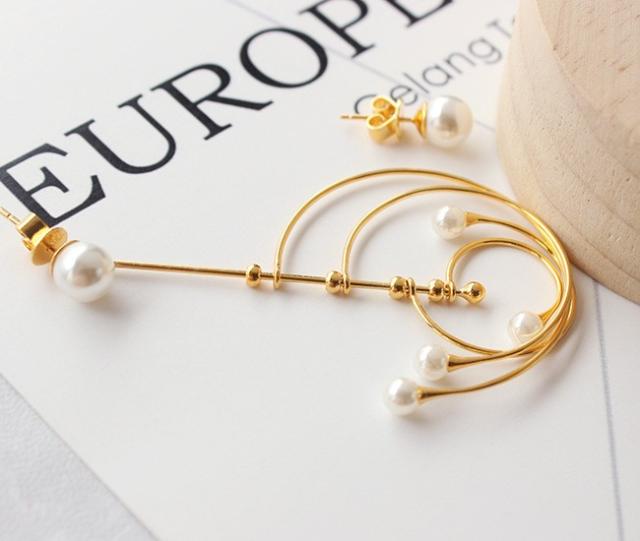 太陽系アシメバックキャッチピアス