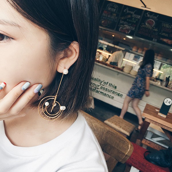 太陽系アシメバックキャッチピアス