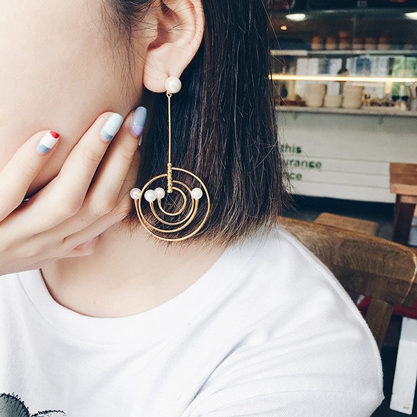 太陽系アシメバックキャッチピアス